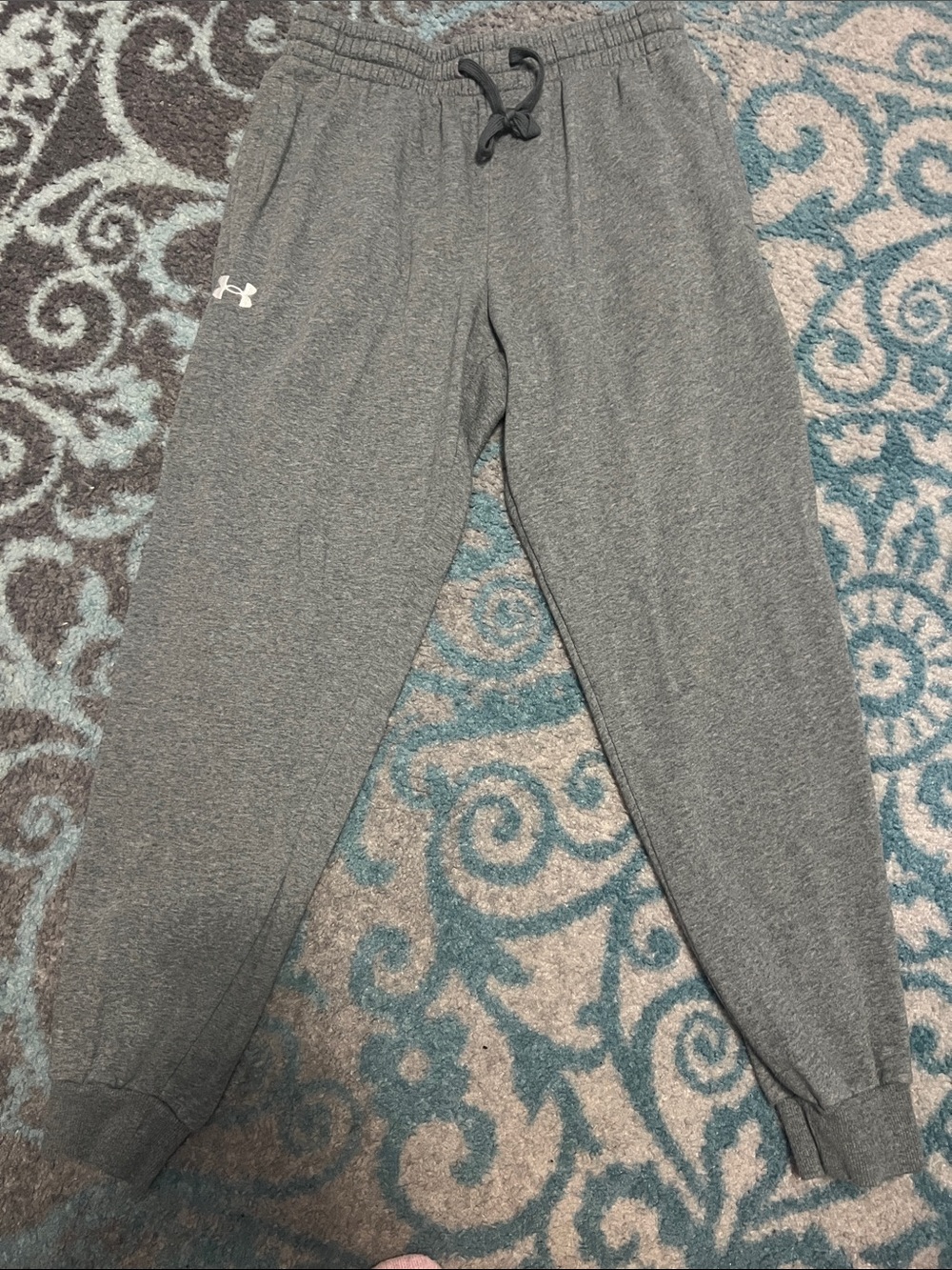 Under Armour Mens Gray Heather Jogger Sweatpants